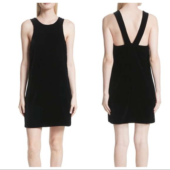 Elizabeth and James Velvet Strappy Back Dress